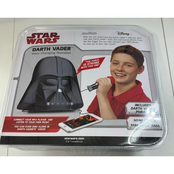 Star Wars Darth Vader Voice-Changing Boombox Helmet Shape Stereo MP3 Player - Picture 4 of 5